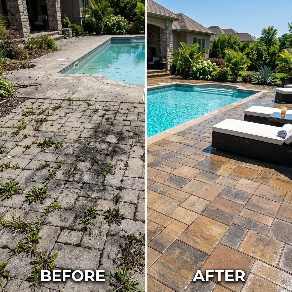 Paver Restoration Before and After