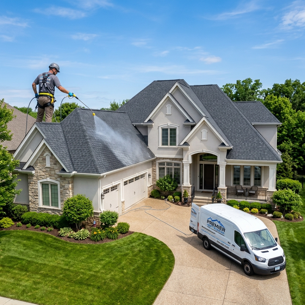Premium Soft Wash Roof Cleaning
