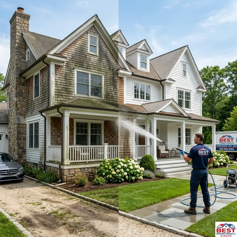 Incredible house wash transformation