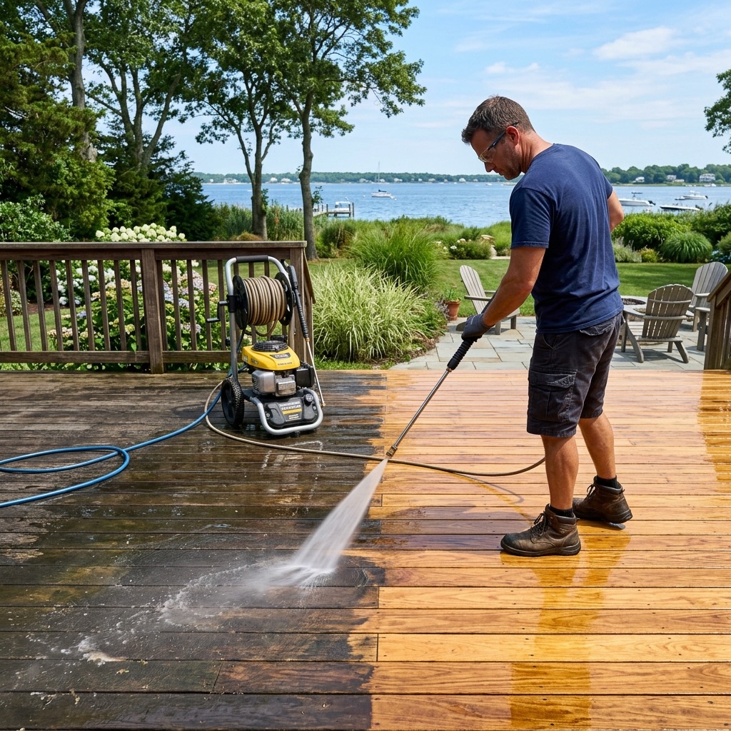Deck cleaning