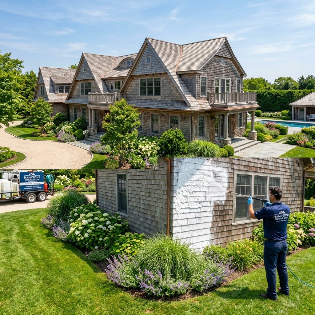 Cedar Siding Soft Wash in Montauk, NY