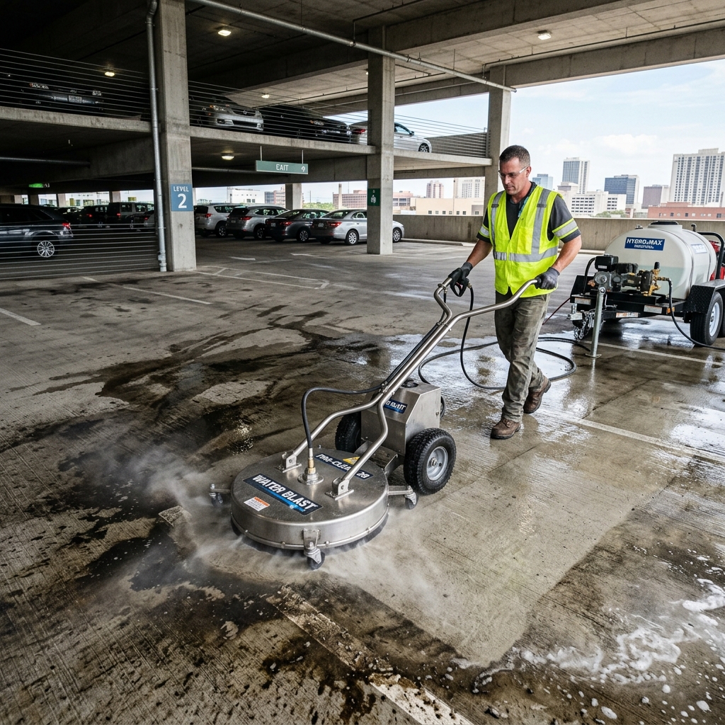 Residential Concrete Surface Cleaning