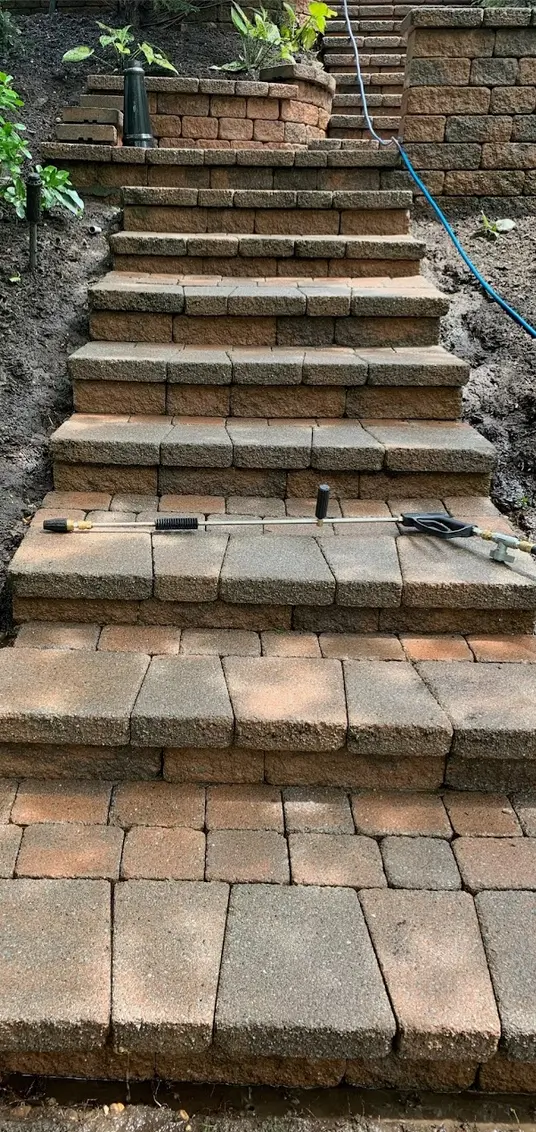 Pavers after wash and seal